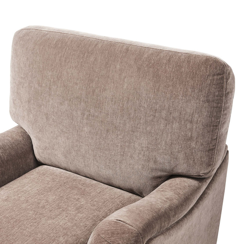 Fauteuils d'appoint en tissu, Brun