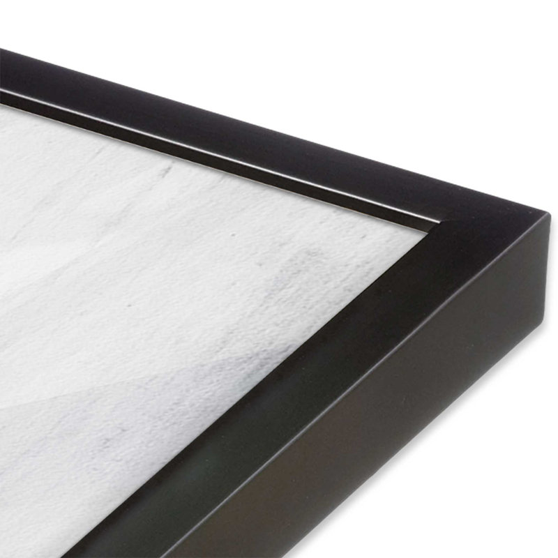 Ensemble de 2 impressions blanches silencieuses dans un cadre brossé, x 16 po, Weathered Zinc, H 12,25 po x l 30,5 po