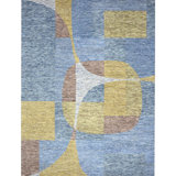 Wool Abstract Area Rug in Yellow/Gray/Brown