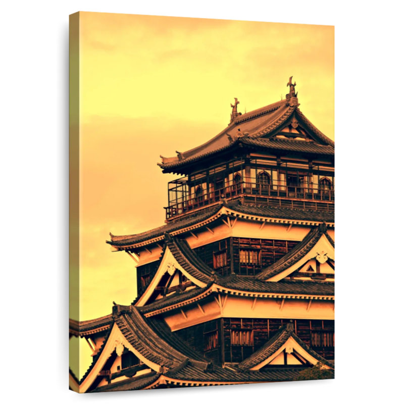 Lilie Hiroshima Castle, 51" H x 34" W