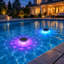 Lumières flottantes solaires pour la piscine avec télécommande, éclairage à DEL submersible et étanche RVB-139356536