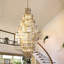 Jagger 13 - Light Satin Brass Crystal Pendant