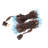 Ebern Designs 70 Teal M5 Faceted LED Light on Brown Wire, 4" Spacing x 24' Long Christmas Light Strand