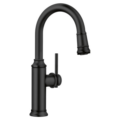 Robinet de bar rétractable Empressa - noir mat