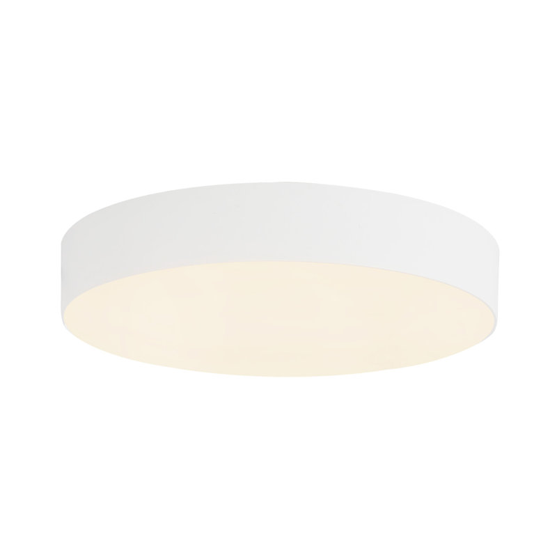 Rynn 5-in Black dimmable LED Flush Mount, White