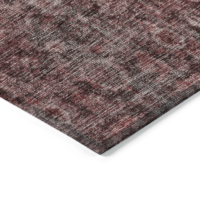 Machine Washable Indoor/Outdoor Chantille ACN1145 Pink Rug, Rectangle 8' x 10'