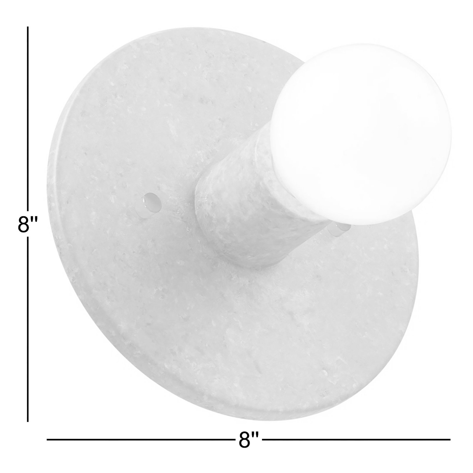 Single Light Dimmable Ceramic Flush Mount Sconce, Midnight Sky