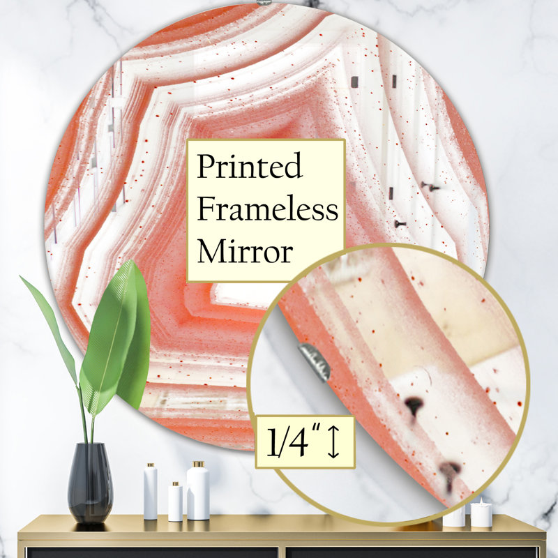 Miroir mural Geode 2, H 23,6 po x l 23,6 po