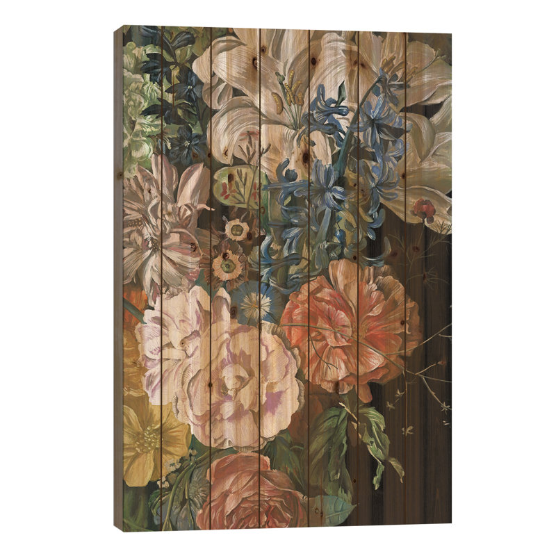 Floral baroque II, H 26 po x l 18 po x P 1,5 po
