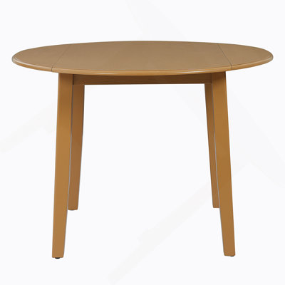 Extendable Round Dining Table For 2–4 People, Folding Wood Dining Table With Adjustable Size, Space-Saving Design For Small Apartments And Dining Areas - LIGHT BROWN