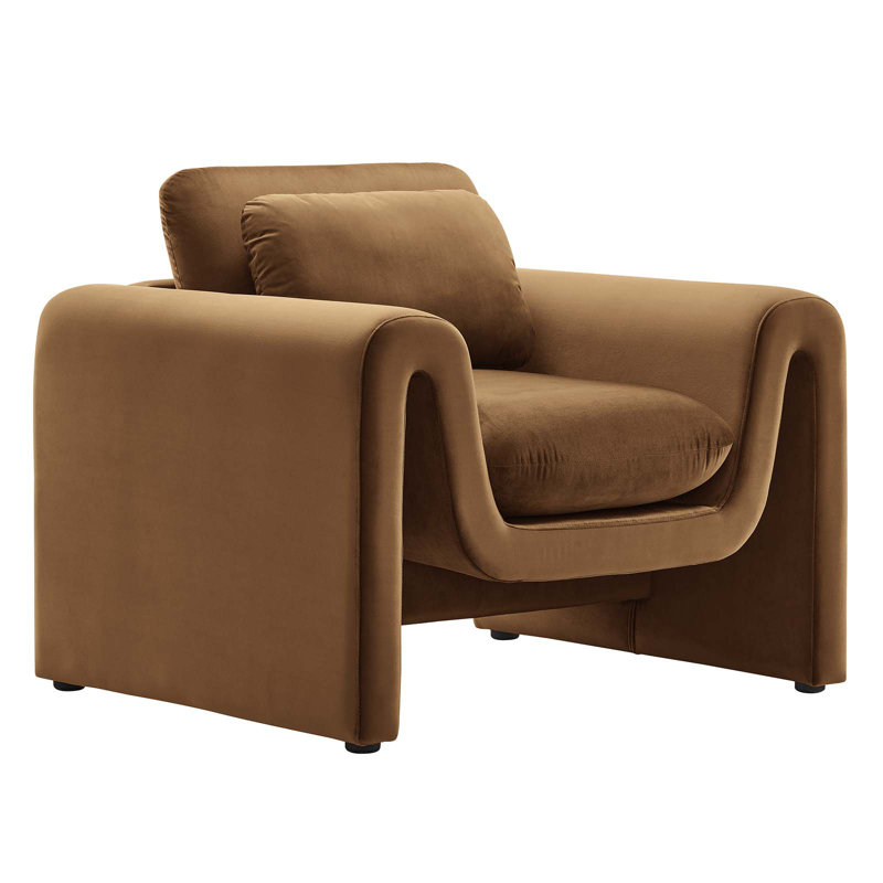 Modway Waverly Armchair, Brown