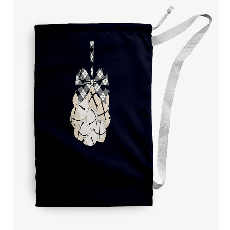 Fabric Laundry Bag with Handles, Medium (36" H x 28" W), Blue