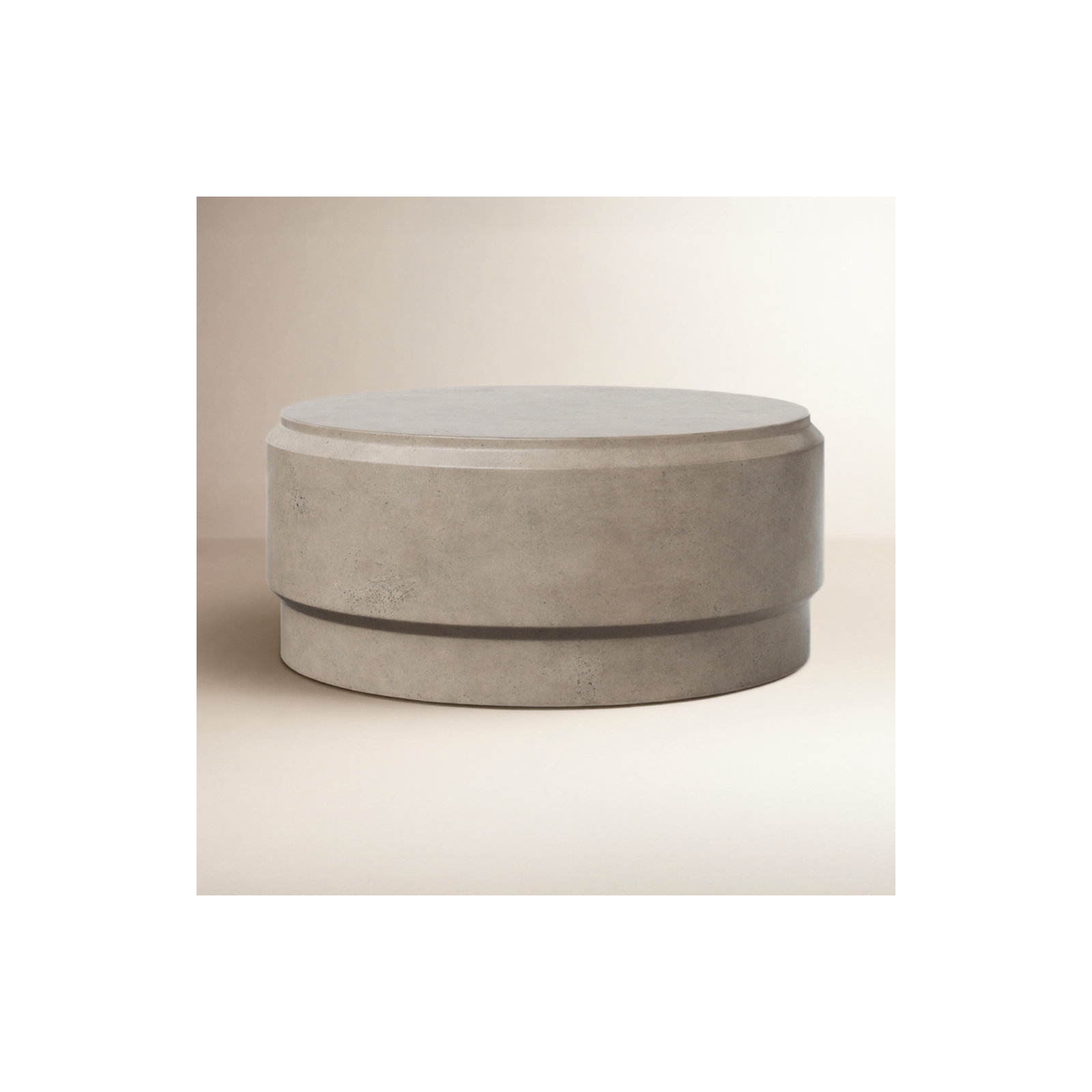 Cassis Single Coffee Table, Concrete