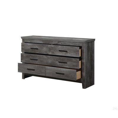 Commode rustique à finition chêne gris