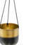Oscar Two Tone Gold Metal Hanging Planter Set of 2-1265796478
