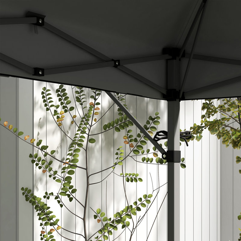 3m x3m Steel Patio Gazebo, Grey