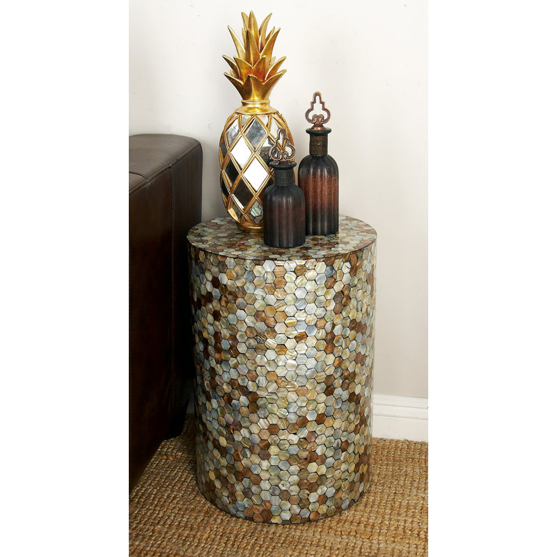 Solid + Manufactured Wood Accent Stool
