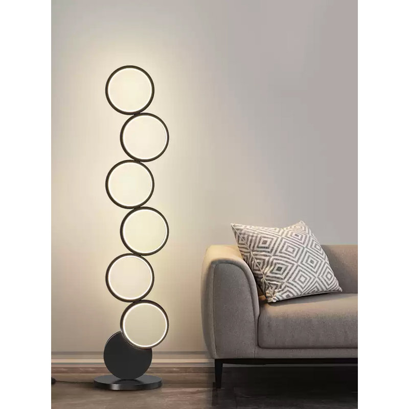 Simple Nordic Wrought Iron, Aluminum and PVC Floor Lamp