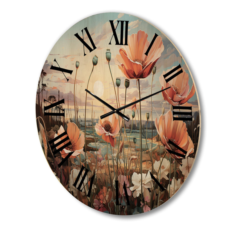 Très grande horloge murale Peach, Moyenne