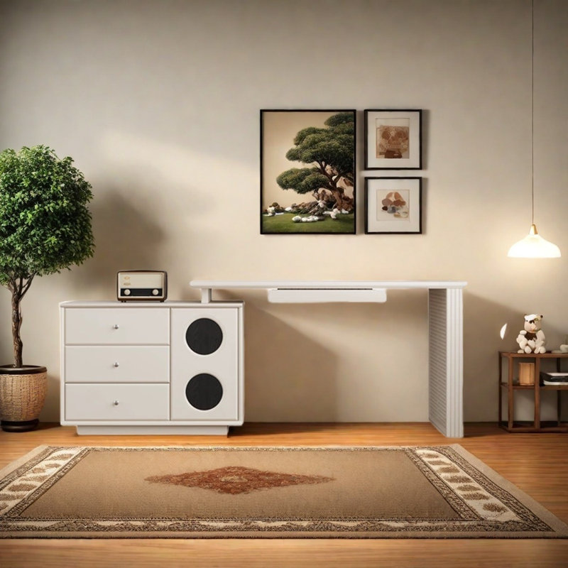 Commode de style rétro, Blanc