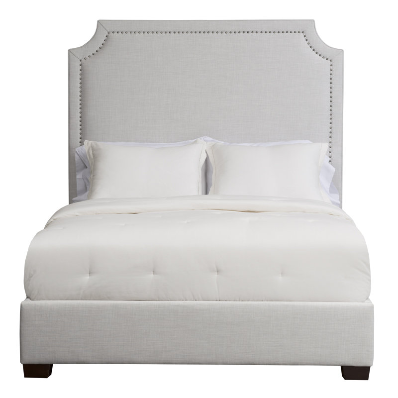 Tête de lit à panneau rembourré Meherrin, Grand, Gris