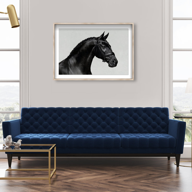 Midnight Majesty I Framed Graphic Art, 11.5"H x 16.5"W, Natural Oak Shadowbox