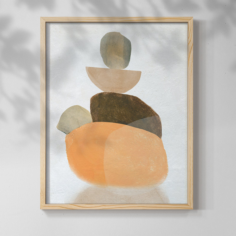 Tangerine Formation I, reproduction encadrée - bois massif, Naturel, H 30 po x l 24 po