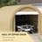 Carport, Heavy Duty Portable Garage Storage Tent With Large Zippered Door, Anti-UV PE Canopy Cover For Car, Truck, Boat, Motorcycle, Bike, Garden Tools, Outdoor Work-114653700