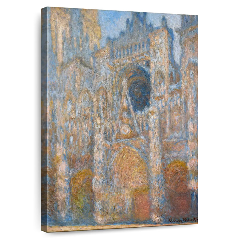 Adella Rouen, façade ouest de la cathédrale, soleil, 1894, H 39 po x l 26 po