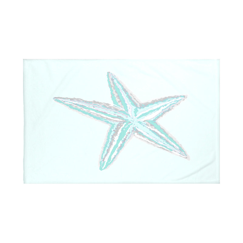 Couverture en molleton Sea Star, L 60 po x l 50 po, Jade (vert / aigue-marine)