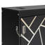 Lit escamotable simple pliant latéral simple avec motif imprimé tendance, éclairage DEL sous le lit et prise USB intégrée - Design compact - noir-1818498284-1818498287