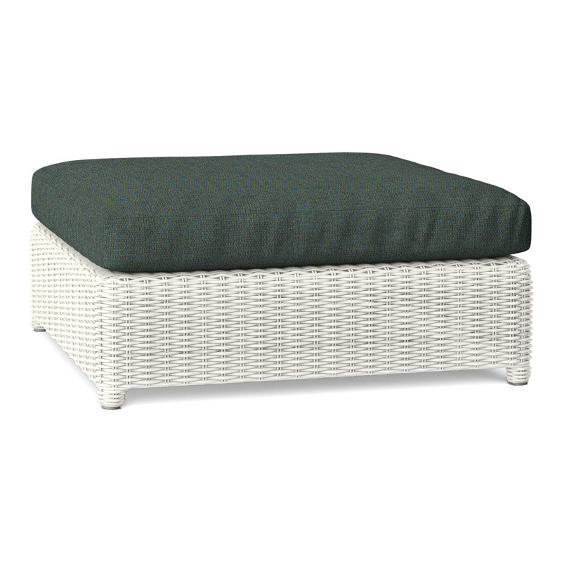 Sag Harbor Rectangle Outdoor Sunbrella® Ottoman Patio Ottoman, Perigold Play Jungle, Sag Harbor Classic White
