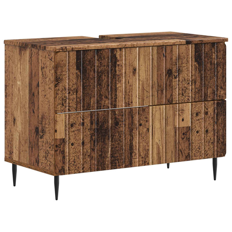 Bathroom Storage Furniture Set, Old Wood