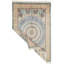 Tapis turc 6x9 bleu clair et ivoire