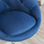 Fauteuil d'appoint pivotant rembourré à dossier capitonné-1528592586