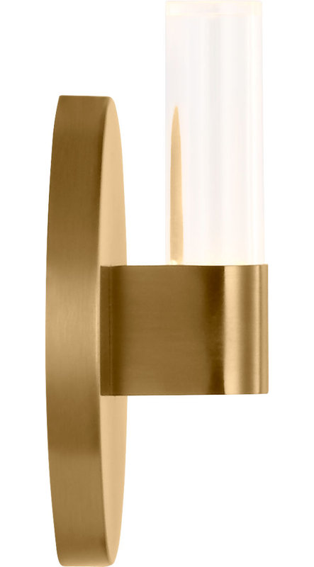 Silas 5 Sconce, Burnished Brass
