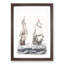 Two French Sailing Ships by Johan Teyler - Framed Print-55614476-55614469