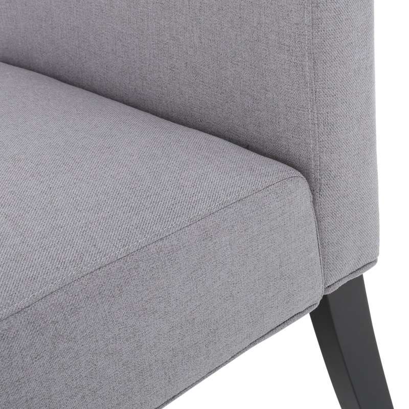 Chaise d'appoint moderne pour le salon, Gris clair / gris