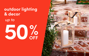 outdoor lighting & decor clearout