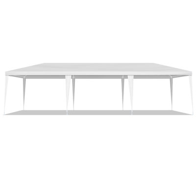 10 pi. X 30 pi Tente de fête blanche avec murs en filet