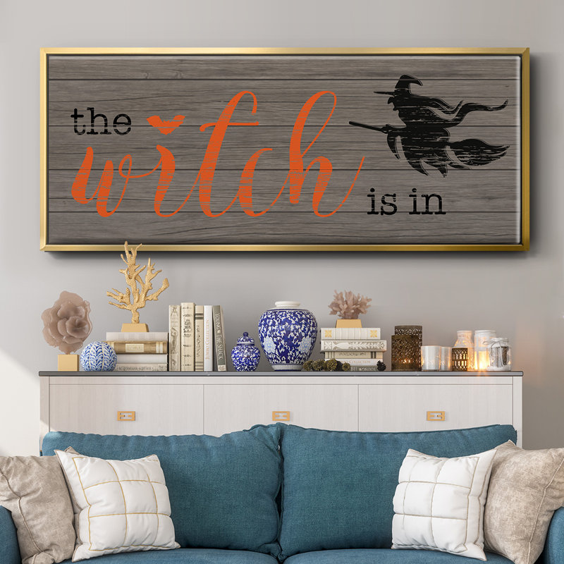 The Witch is In- Framed Canvas