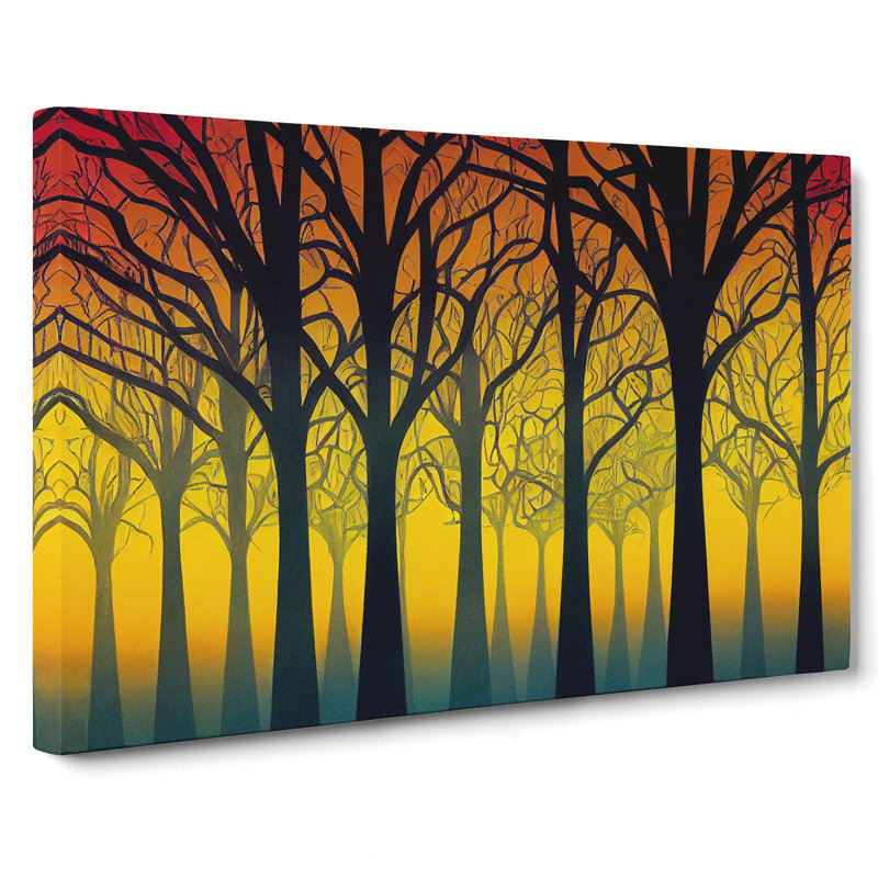 Decorated Abstract Forest - Wrapped Canvas, 50cm H x 76cm W x 3cm D