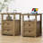 Azella Frame 2 End Table Set with Storage and Built-In Outlets-822320741