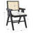 Josephina 17.7'' H Leather Upholstered Ash Armchair-854150166