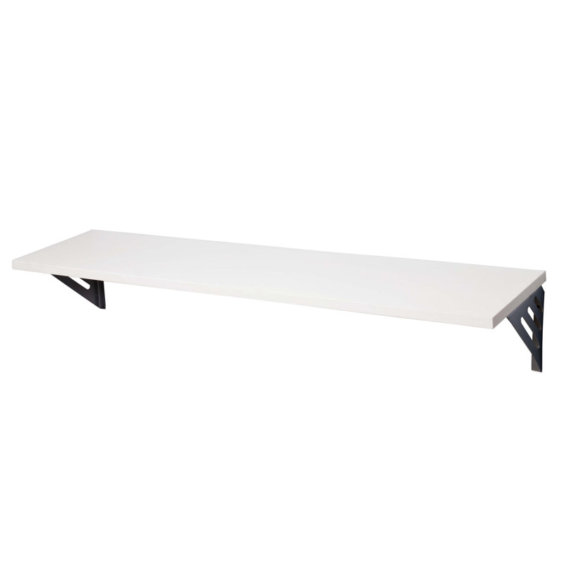 Avon Foiled Shelf Kit With Brackets, White, 1.5cm H x 90cm W x 20cm D