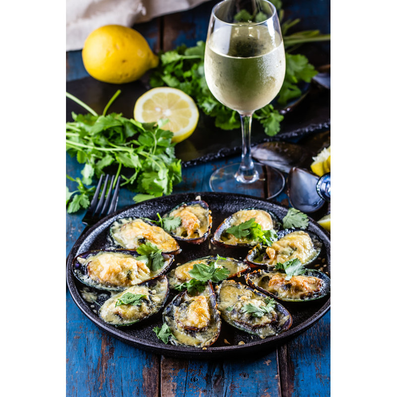 Moules au four avec fromage par Larisablinova - reproduction, H 12 po x l 8 po