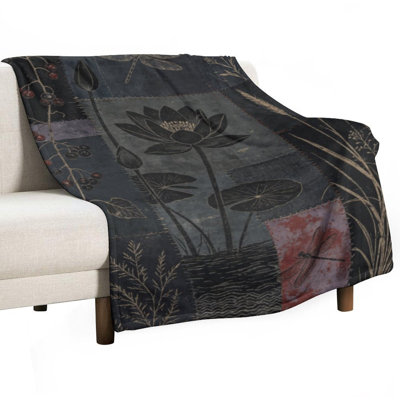 Jeté en flanelle Botanical Patchwork Luxury