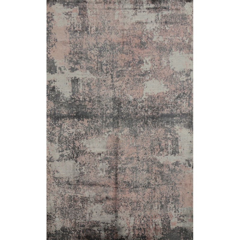 Tapis abstrait aspect vieilli 7 x 10