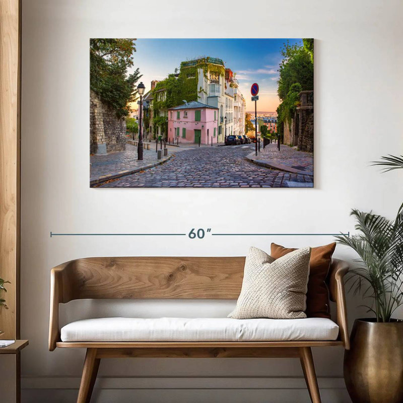 Vieille rue Kavia à Montmartre, H 30 po x l 45 po