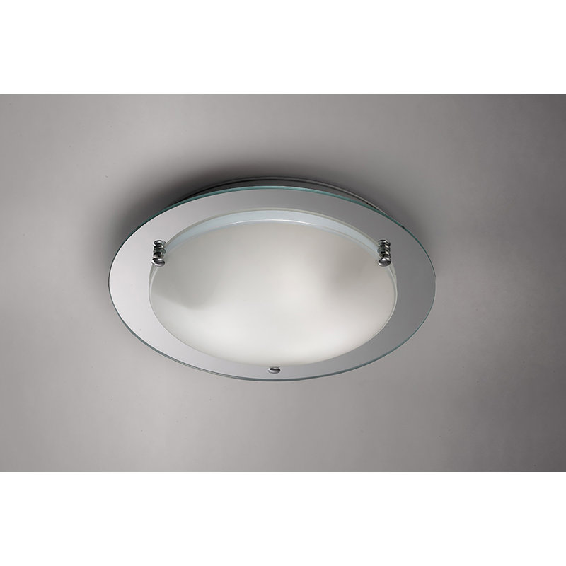 Niamh Glass Flush Mount, 11cm H x 45cm W x 45cm D